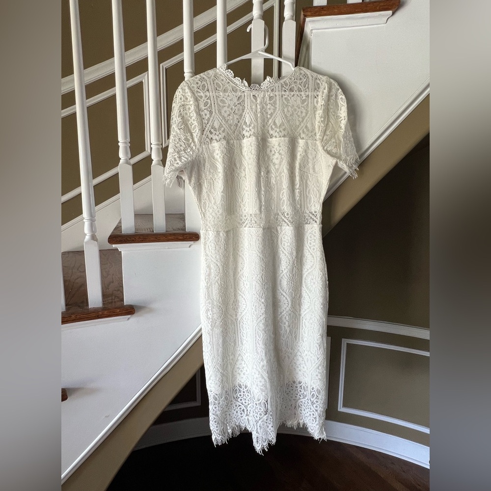 Lulus Bridal dress.
